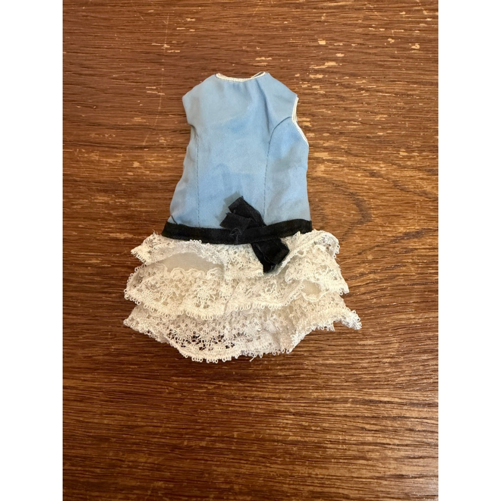 Vintage Pepper Doll Blue Lace Dress Ideal Toy Japan Tagged TLC 1960s
